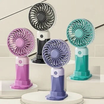 Cute USB Rechargeable Mini Desk Fan – Portable & Silent Cooling Fan