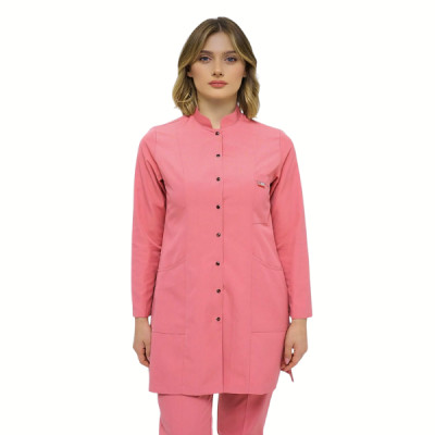 Unisex Long-Sleeve Medical / Lab Coat Uniform – Button-Down Design