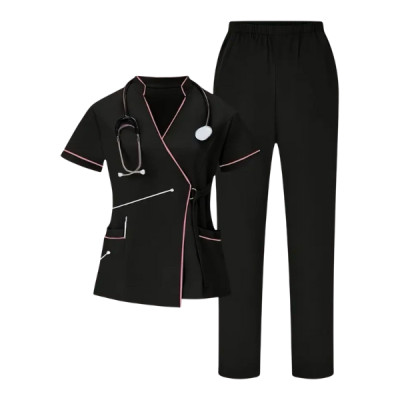 Women’s Wrap-Style Medical Scrub Set