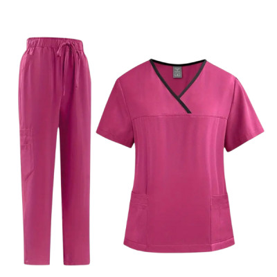 Women’s Medical Scrub Suit – Professional Healthcare Uniform (Top & Pants)