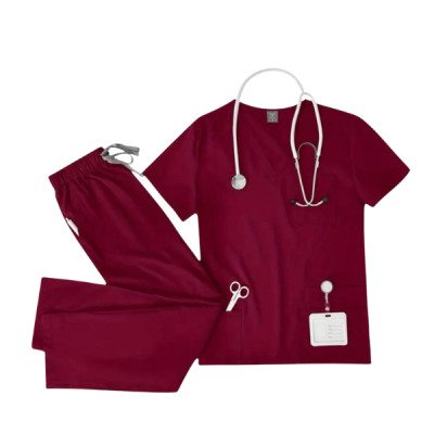 Women’s Medical Scrub Suit – Professional Healthcare Uniform (Top & Pants)